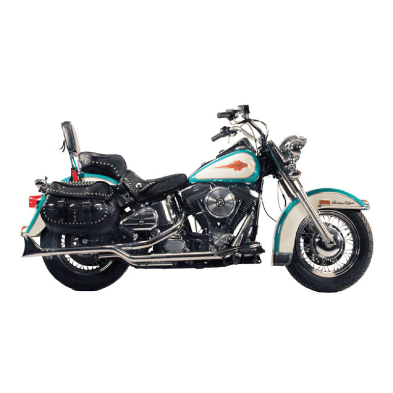 PAUGHCO, DUAL SHOTGUN HEADPIPES CHROME. 1 3/4" HEAD PIPES. DESIGNED TO 909988