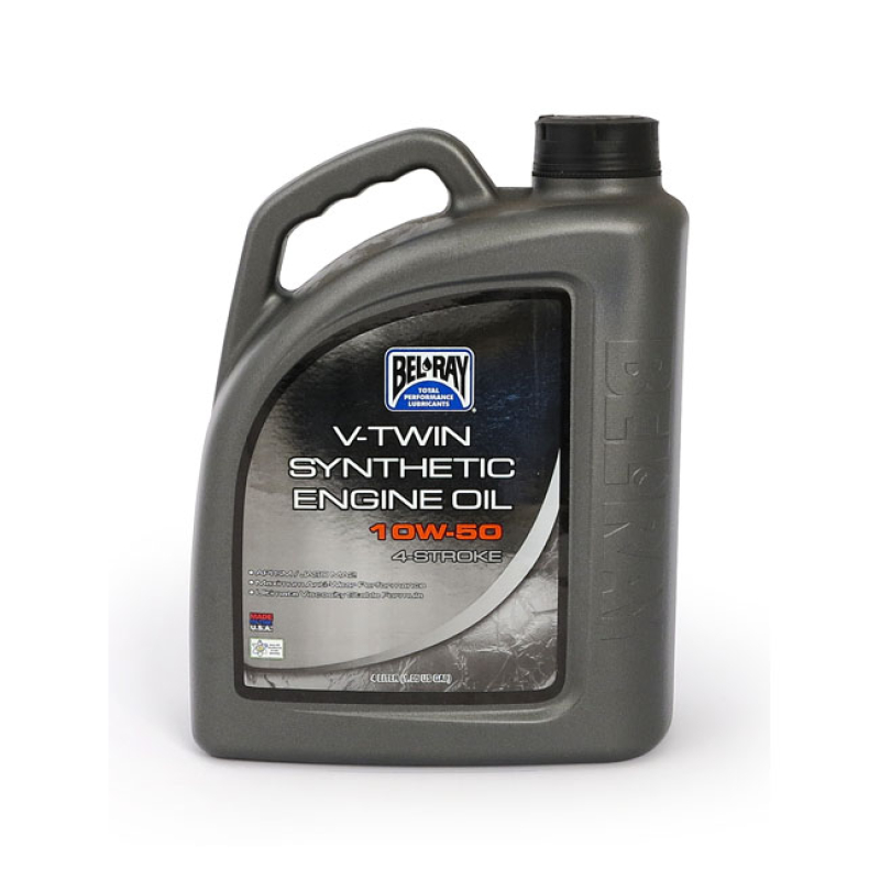 BEL-RAY V-TWIN SYNTHETIC MOTOR OIL, 10W-50. 4L 912143