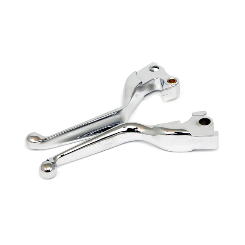HANDLEBAR LEVER KIT, WIDE BLADE CHROME. 913566
