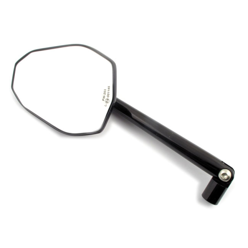 VICTORY MIRROR BLACK; ADJUSTABLE STEM; ECE APPROVED; 10MM THREADED; IN 913908