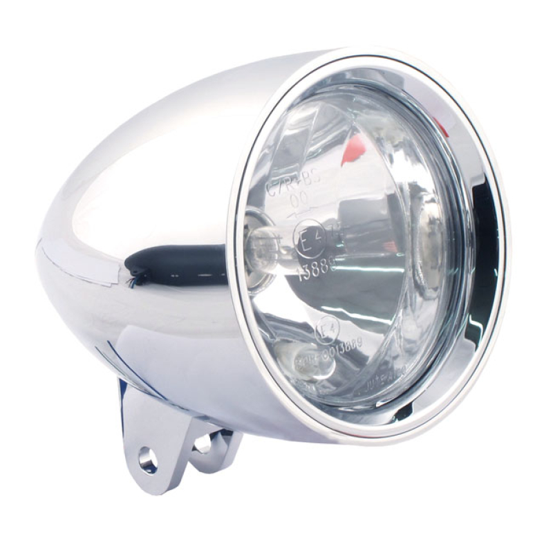 CLASSIC III 4-1/2" HS1 HEADLAMP. BOTTOM MOUNT. CHROME- CHROME PLATED 913941