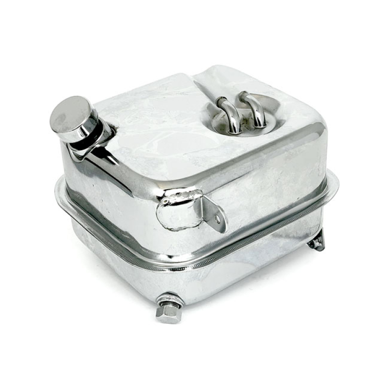 OIL TANK, SHOVELHEAD. CHROME CHROME PLATED OEM REPRODUCTION STYLE.  FO 914142