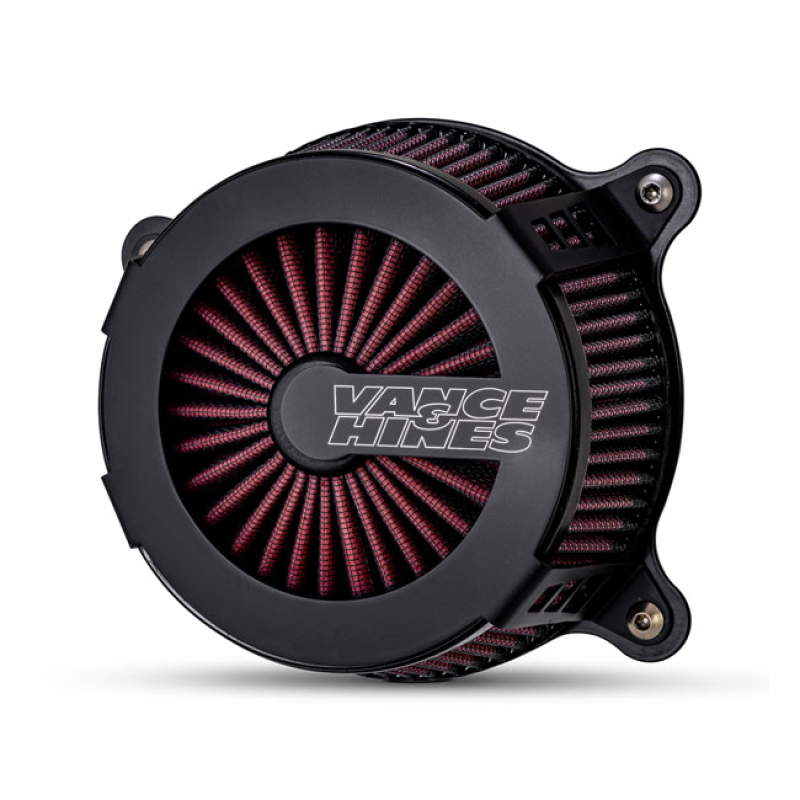 VANCE & HINES, VO2 CAGE FIGHTER AIR CLEANER KIT. MATTE BLACK FULL MATT 914855