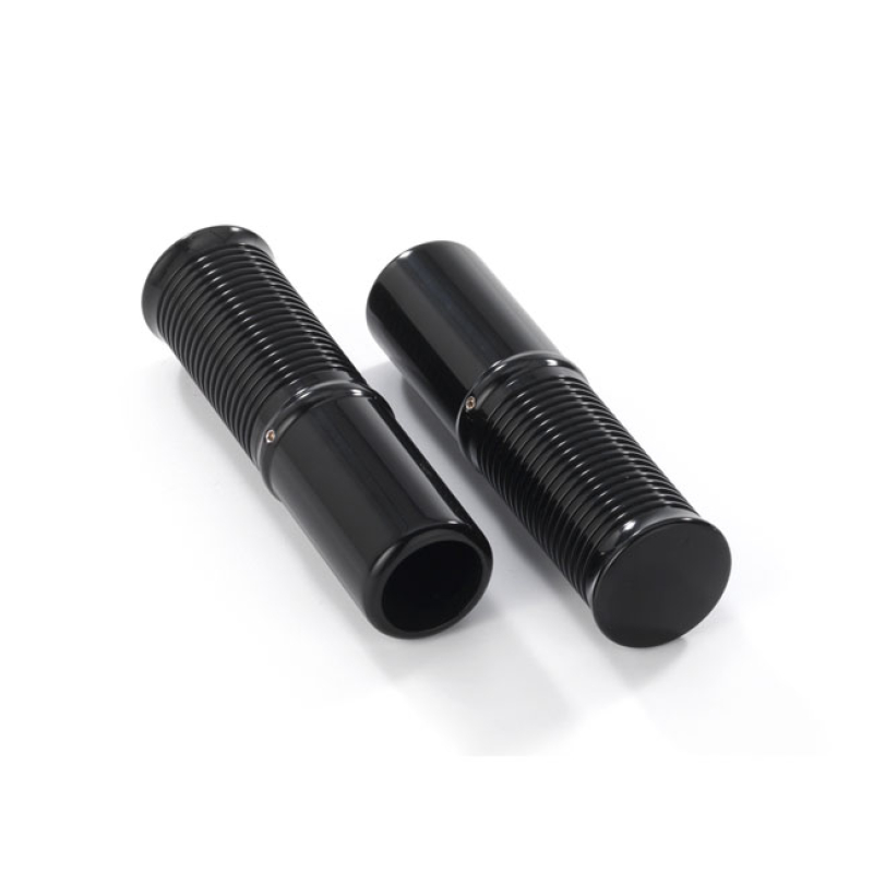 KUSTOM TECH, FL HANDLEBAR GRIP SET. INTERNAL THROTTLE, BLACK BLACK ANO 914953