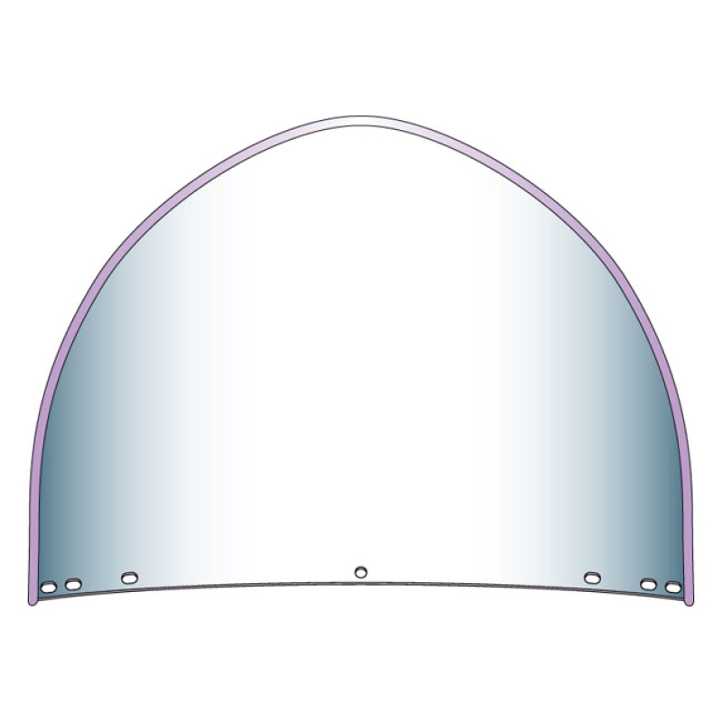 NATIONAL CYCLE, 'PEAKED' TOP WINDOW BEADED. 1949 STYLE CLEAR. REPLACEM 915222