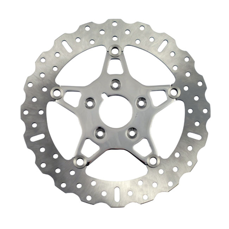 EBC POL. STAINL. CONTOUR FLOATING ROTOR NARROW. FRONT. POLISHED CENTER 915590