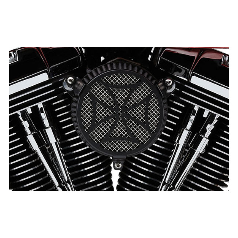COBRA, NAKED AIR CLEANER KIT. CROSS. BLACK BLACK POWDER COATED FINISH. 915954