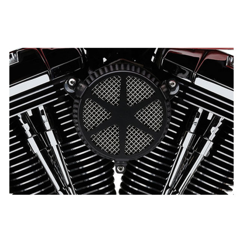 COBRA, NAKED AIR CLEANER KIT. SPOKE. BLACK BLACK POWDER COATED FINISH. 915958