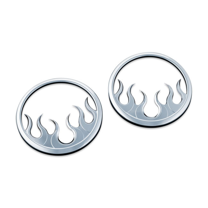 KURYAKYN, SPEAKER GRILL. FLAME CHROME PLATED, TRICK LOOKING & EASY TO 917186