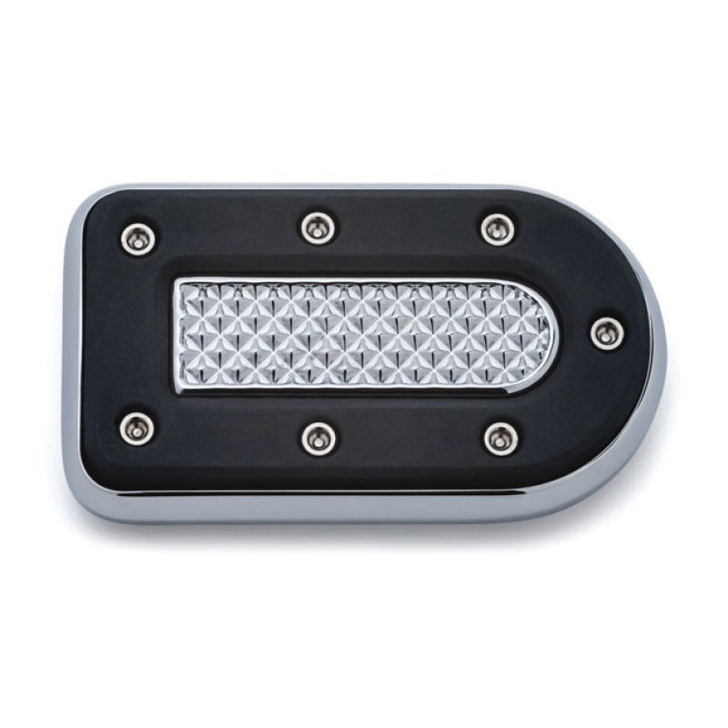 KURYAKYN, HEAVY INDUSTRY BRAKE PEDAL PAD. CHROME A RUGGED APPEARANCE W 917273