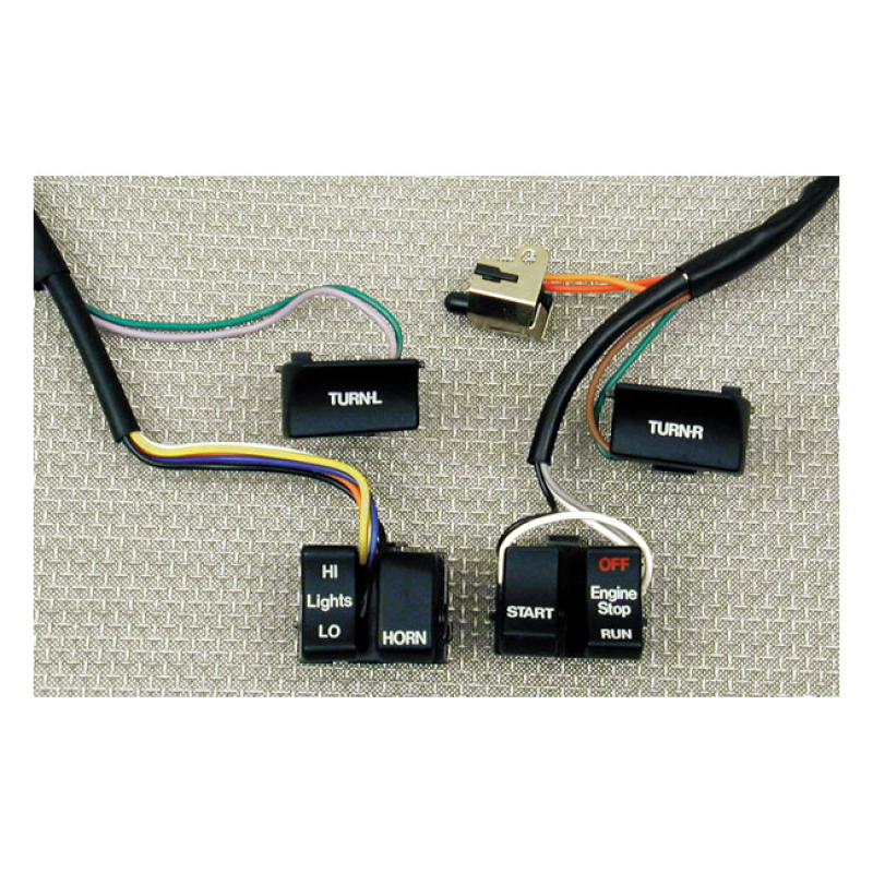 H.BAR WIRE HARNESS & BLACK SWITCH KIT 920087