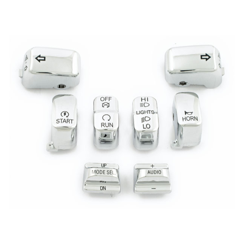 HANDLEBAR SWITCH CAP KIT, CHROME 920109