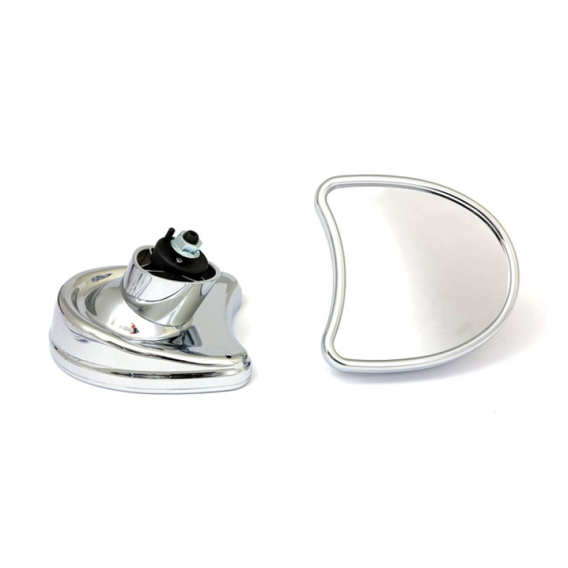 TOURING FAIRING MOUNT MIRROR KIT. SINGLE VISION, CHROME CHROME. FITS A 920684