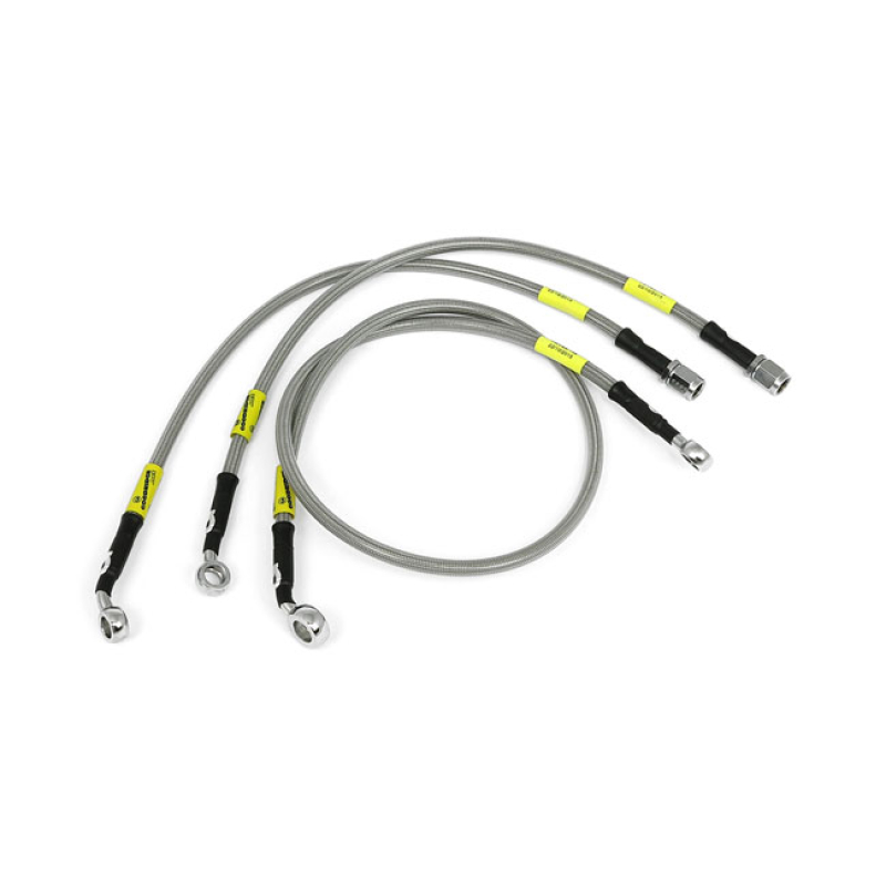 GOODRIDGE BRAKE LINE FRONT, STAINLESS CLEAR COATED STAINLESS CLEARCOAT 920694