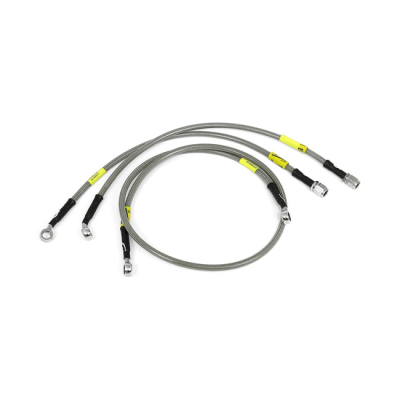 GOODRIDGE BRAKE LINE FRONT, STAINLESS CLEAR COATED STAINLESS CLEARCOAT 920695