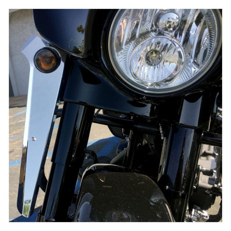 CYCLE VISIONS, WIND DEFLECTORS. CHROME STEEL MOLDED DEFLECTORS THAT AR 920964