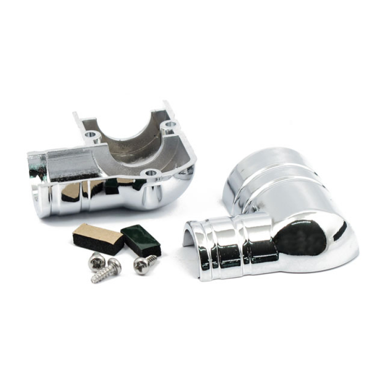 FUEL TANK FITTING COVER KIT EFI. CHROME COVERS THE CONNECTION BETWEEN 921027