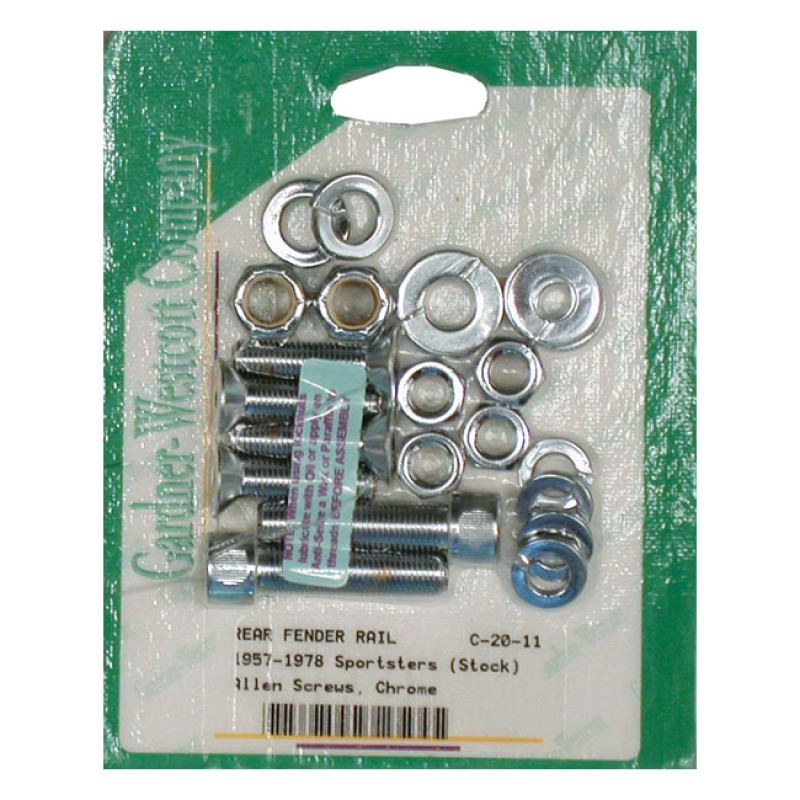 GARDNER-WESTCOTT, FENDER STRUT MOUNT KIT. CHROME ALLEN HEAD USED TO MO 922011