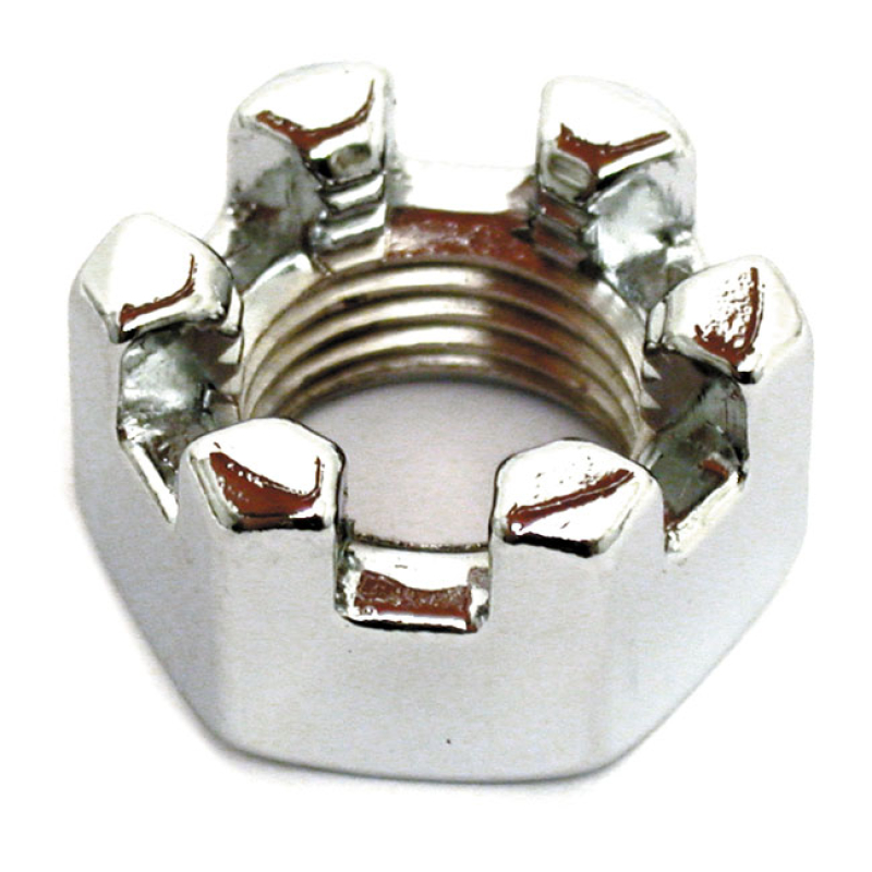 CHROME CASTLE NUT, 1/2"-20 922255