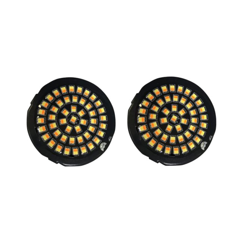 CUSTOM DYNAMICS, GENESIS 4 SERIES FRONT TURN SIGNAL INSERTS SMOKE LENS 922575