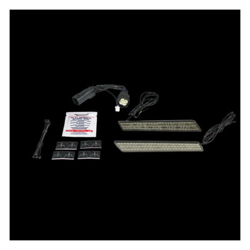 CUSTOM DYNAMICS SADDLEBAG LATCH LED LIGHTZ, SMOKE LENS SADDLEBAG LED L 922661