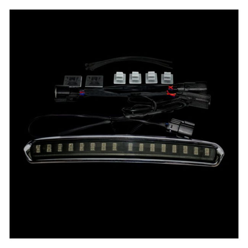 CUSTOM DYNAMICS, TOUR-PAKR LID LIGHT. CHROME, SMOKE LENS LED LIGHT UNI 922671