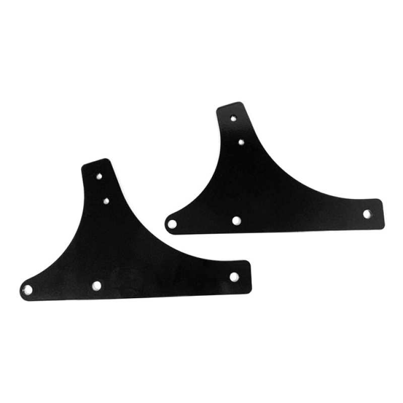 WESTLAND CUSTOMS, SISSY BAR SIDE PLATES. BLACK BLACK POWDER COATED 3MM 923766