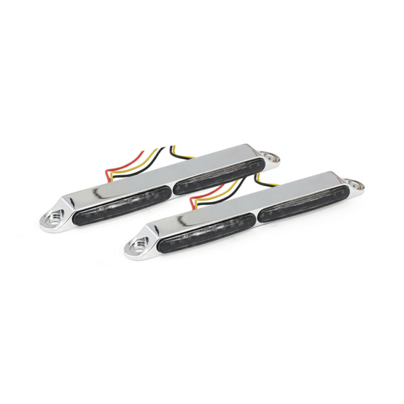 KODLIN, ''STRIPE'' LED TAILLIGHT / TURN SIGNAL COMBO. CHROME 928057