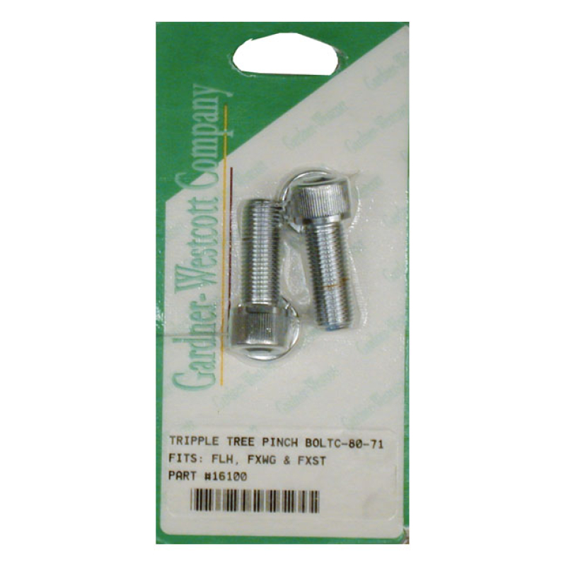 TRIPLE TREE PINCH BOLT SET. CHROME ALLEN HEADS CHROME PLATED ALLEN HEA 928071
