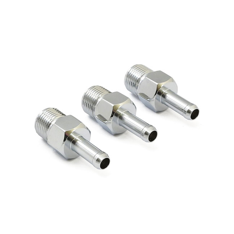 OIL LINE FITTING 3/8" OIL HOSES, CHROME 928134