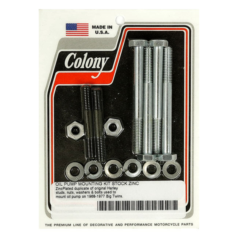 COLONY OIL PUMP MOUNT KIT OEM STYLE ZINC, HEX 929684