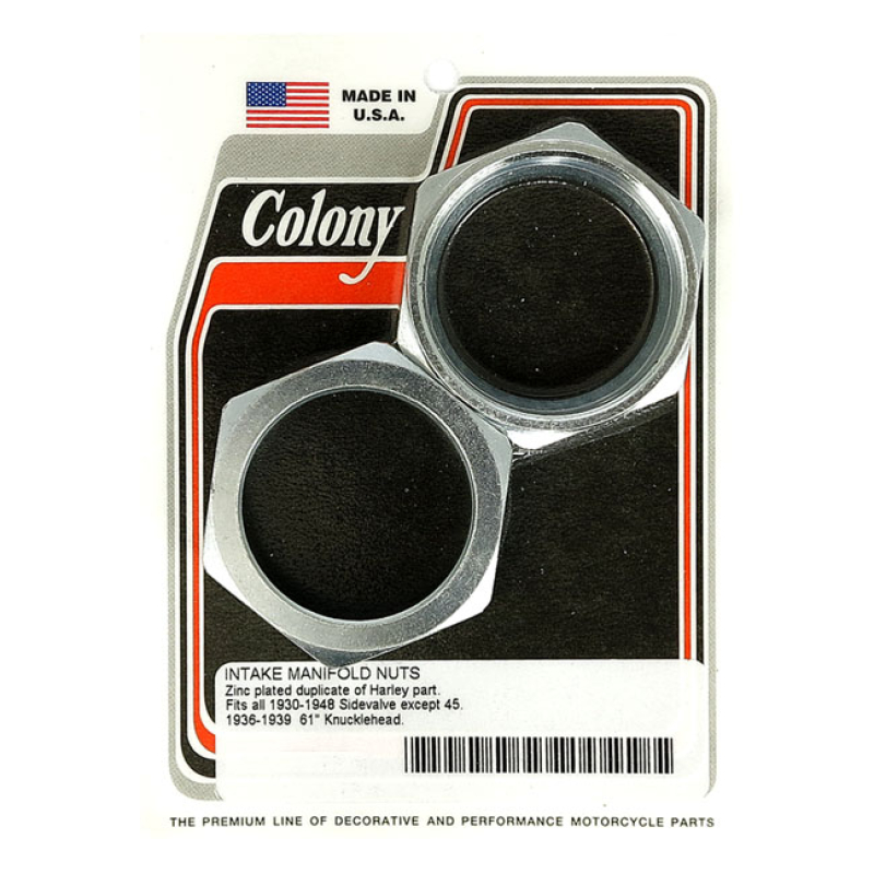 COLONY MANIFOLD NUTS, PLUMBER STYLE ZINC 929695