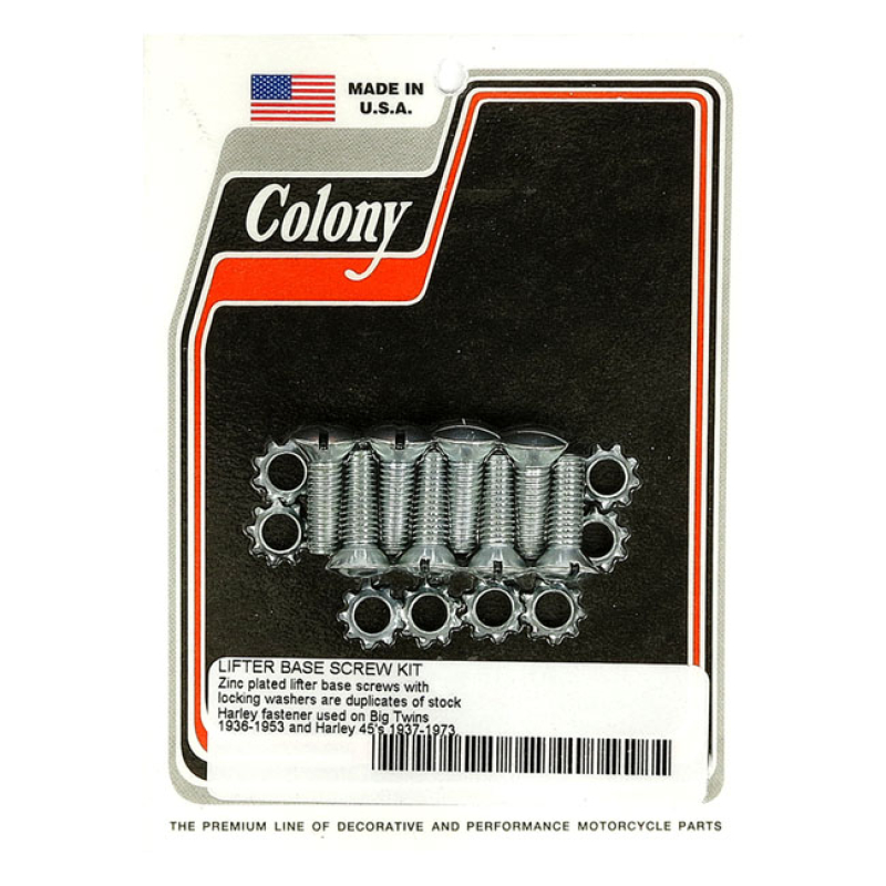 COLONY, TAPPET BLOCK MOUNT KIT. OEM STYLE, ZINC 929704