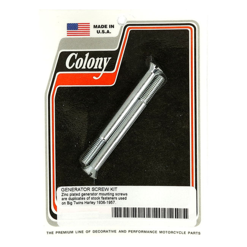 COLONY GENERATOR MOUNT KIT, OEM STYLE ZINC, 1/4-24 THREADED 929717