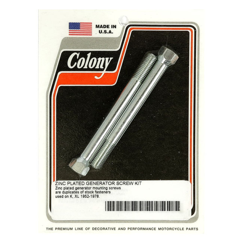 COLONY GENERATOR MOUNT KIT, OEM STYLE ZINC, 5/16-24 THREADED 929719