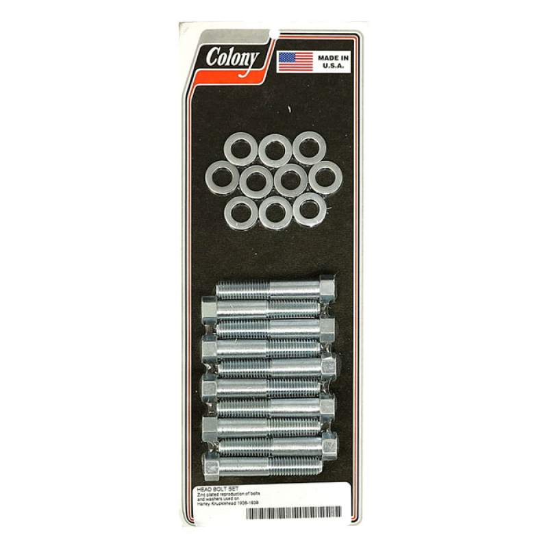 COLONY HEAD BOLT KIT ZINC, OEM STYLE, INCL. WASHERS 929814