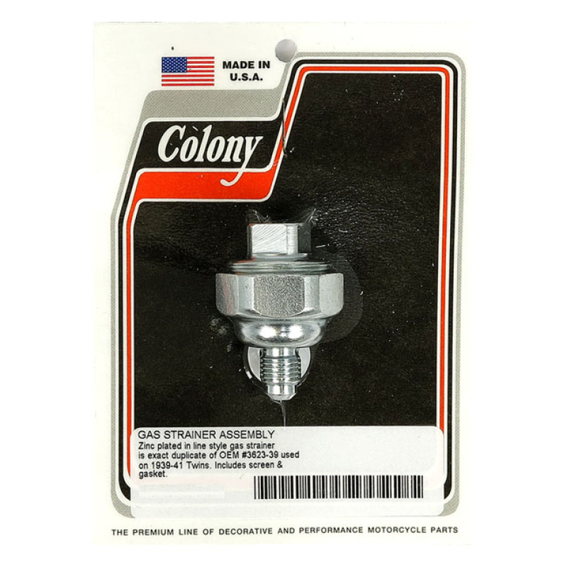 COLONY, GAS STRAINER. ZINC ZINC PLATED. EXACT DUPLICATE OF THE ORIGIN 929860