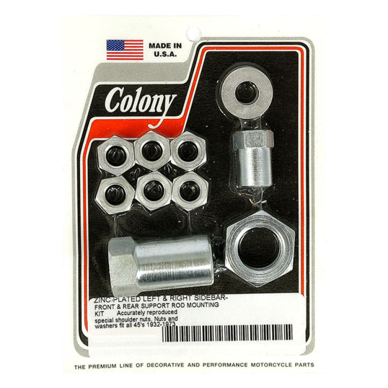 COLONY, FLOORBOARD SUPPORT ROD MOUNT KIT. ZINC 929868