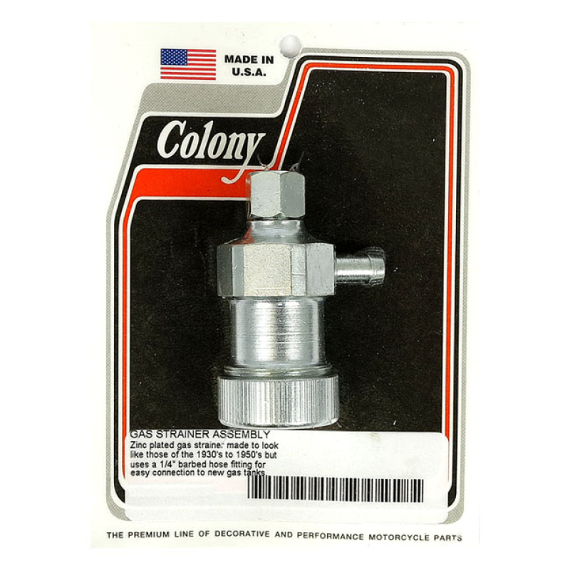 COLONY, RETRO GAS STRAINER ASSEMBLY ZINC PLATED. THE ULTIMATE RETRO ST 929899