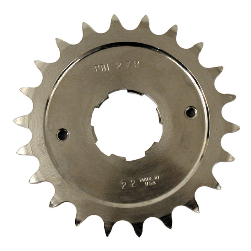 PBI CNC TRANSMISSION SPROCKET. 22T CNC MACHINED; 8620 ALLOY STEEL; HEA 930015