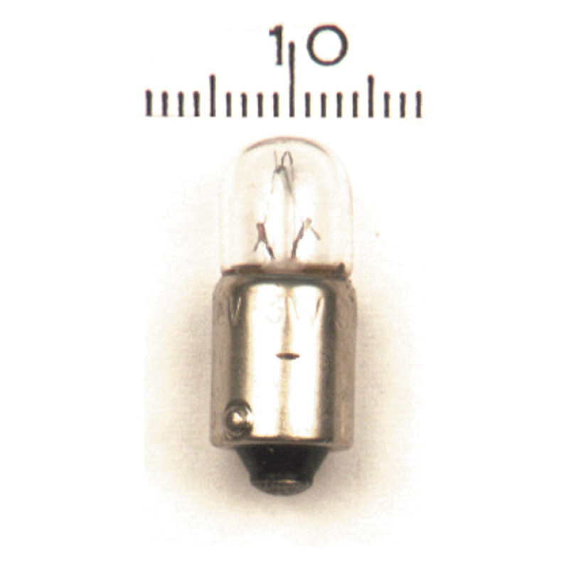LIGHT BULB 12-VOLT/5W. CLEAR GLASS - 12V/5W - SINGLE FILAMENT 930306