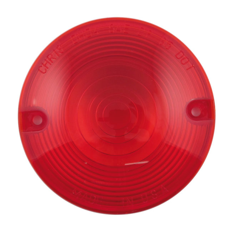 CHRIS REPLACEMENT TURN SIGNAL LENS,RED 932020