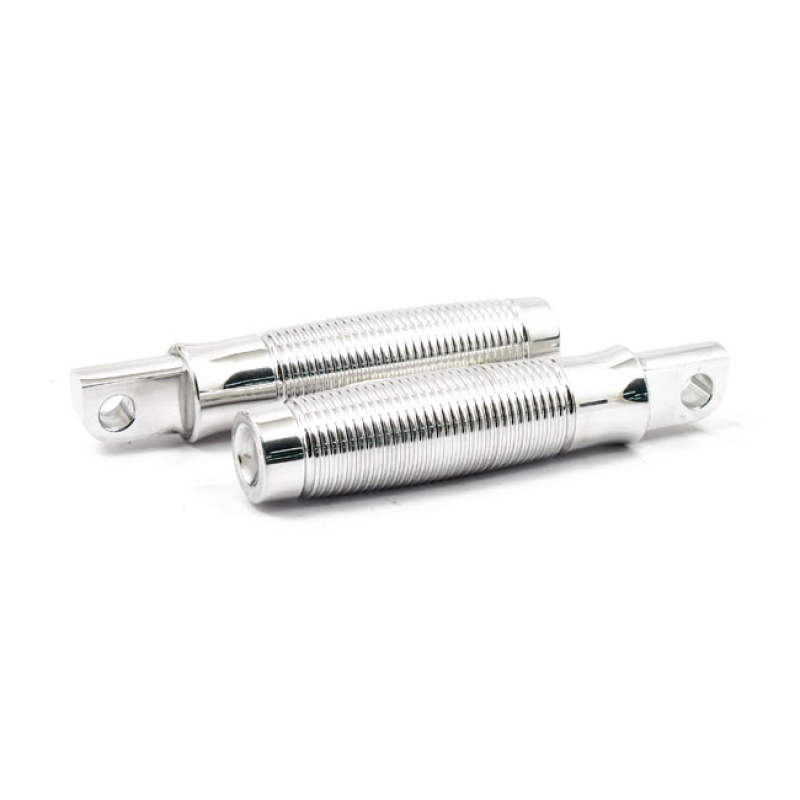 ROUGH CRAFTS, GROOVE FOOTPEGS. CHROME 933823