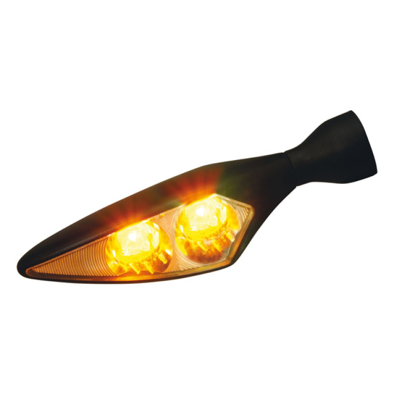 KELLERMANN, MICRO RHOMBUS EXTREME TURN SIGNAL. FR/RL BLACK.   FOR FRON 934818
