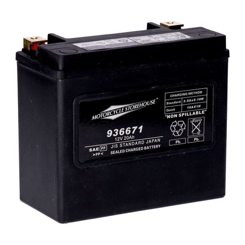 MCS, STANDARD SERIES - AGM SEALED BATTERY. 12V, 20AH. 320CCA 936671