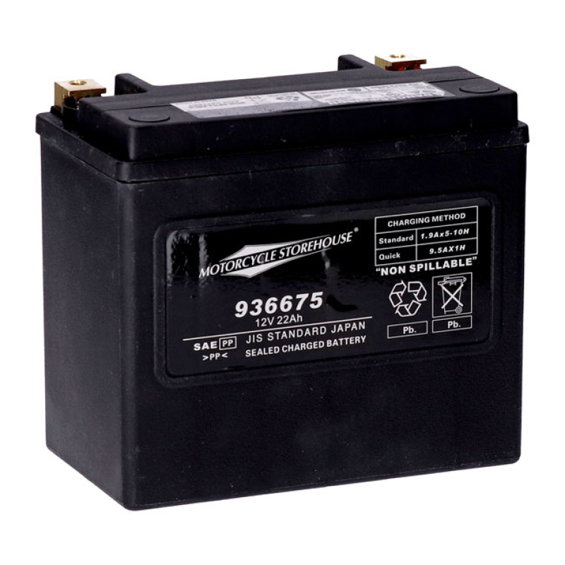 MCS, 12V SEALED AGM BATTERY. 19AH. 240CCA 936675