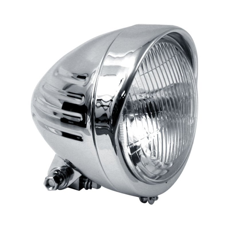 5 3/4" HEADLAMP, RIBBED BULLET VISOR (EC 940041
