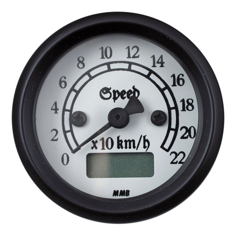 MMB 48MM ULTRA MINI ELECTRONIC SPEEDO CLASSIC BLACK 940098