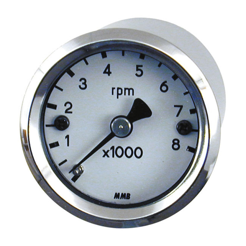 KIERROSLIKUMITTARI MMB ULTRA MINI TACHO - WHITE, 8000RPM 940739