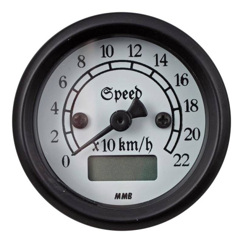 MMB 48MM ULTRA MINI ELECTRONIC SPEEDO CLASSIC BLACK 940833